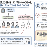 Sin reconocimiento filiatorio, pero admitidos como coherederos en la sucesión.