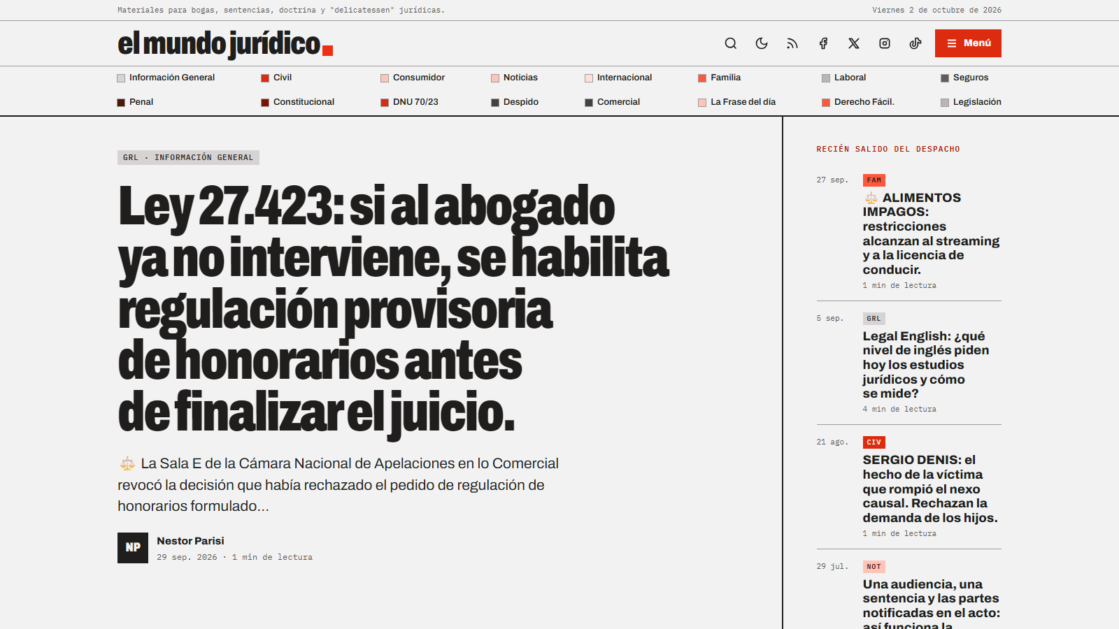 El Mundo Jurídico se renueva