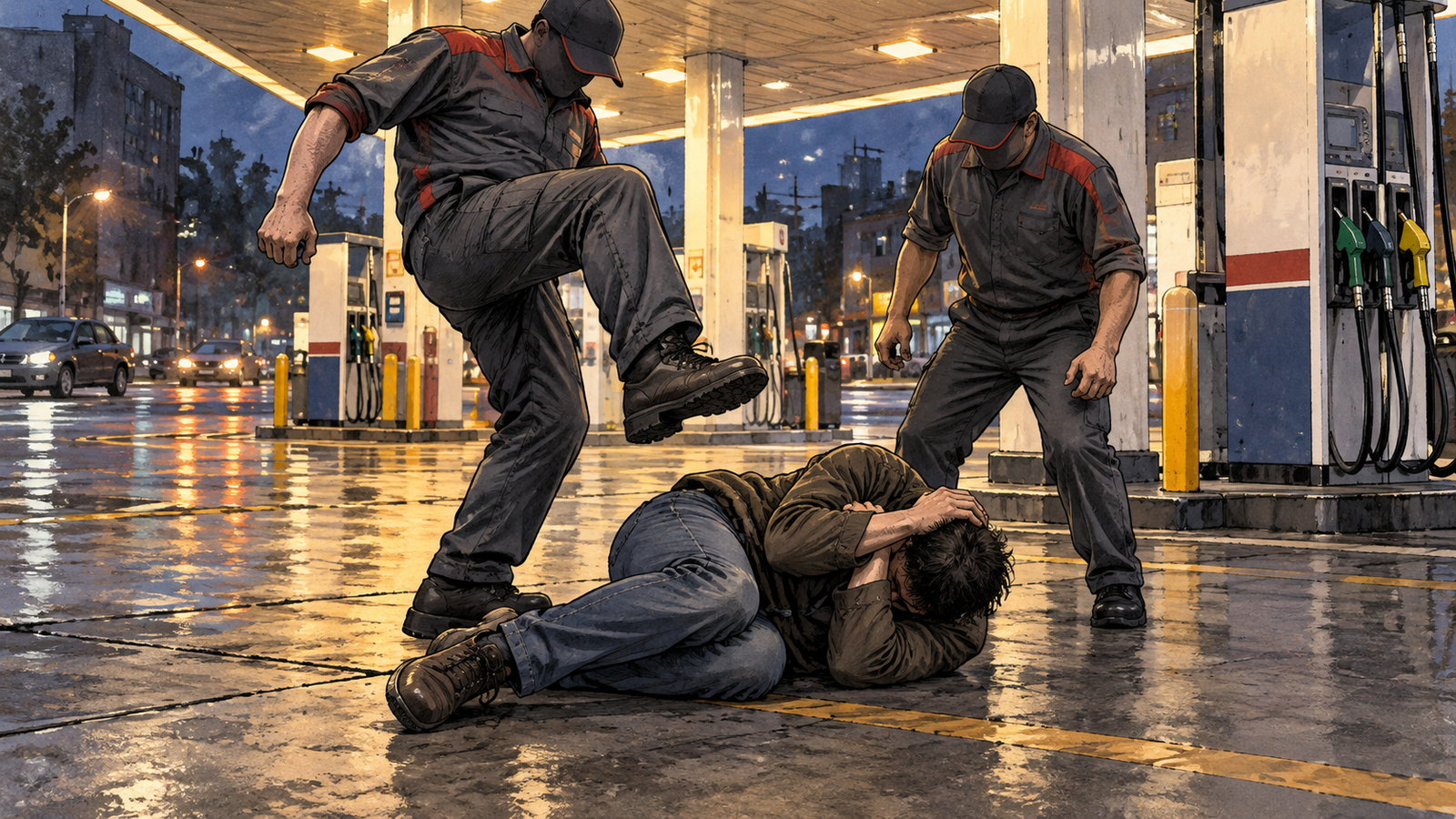 Golpiza en una estación de servicio: la Corte rechazó atribuir responsabilidad a la víctima sin prueba de su aporte causal